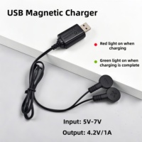Chargeur de batterie au lithium professionnel 18650 26650 401350A 3.7-4.2V magnétique multifonctionnel universel 1000MA