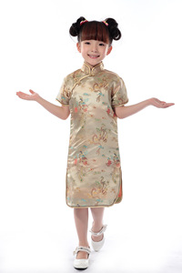 Bebé Qipao niña vestido Chi-Pao Cheongsam niños ropa niños vestidos Niñas Ropa boda <span class=keywords><strong>princesa</strong></span> vestido dragón <span class=keywords><strong>y</strong></span> Fénix - Product Image 2