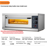 Fours électriques industriels commerciaux en acier inoxydable pour boulangeries, fours de cuisson autonomes pour hôtels, matériel de boulangerie et de pâtisserie