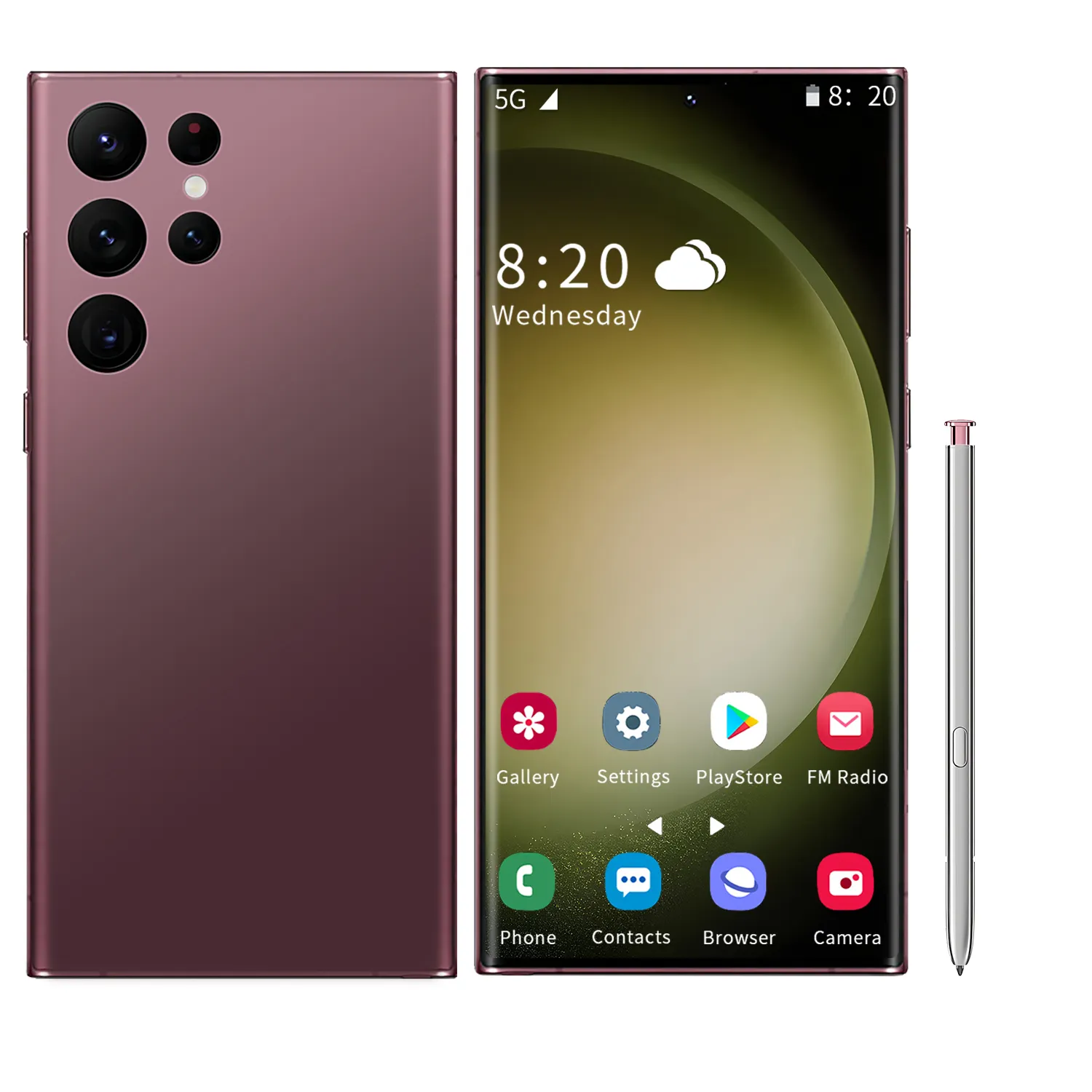 Telefon küresel Unlocked S23 ULTRA 5g Smartphone ekran cep telefonu çift Sim Android 12 cep telefonu 16GB 1TB 6.8 inç yüksek çözünürlüklü LCD