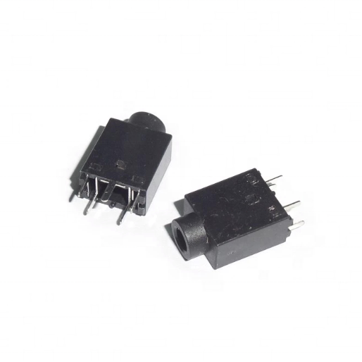 3.5MM Female Audio Connector DIP 5 Pin 180 Degree Stereo Headphone Jack PJ358 Audio Connectors