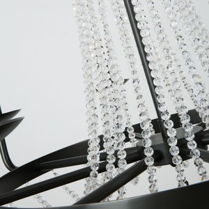 Lámpara de Araña de Cristal Estilo Rústico Americano para el Hogar, Decoración Retro para Restaurante, Sala de Estar, Dormitorio, Muebles, con Forma de Vela - Product Image 2