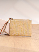 Dompet Jerami Musim Panas Tas Koin Dompet Mini Modis Tas Fashion Hadiah untuk Wanita