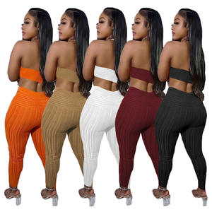 Suéter de punto de otoño e invierno, pantalones, traje informal, abrigo + chaleco, Top con pantalones, ropa de <span class=keywords><strong>mujer</strong></span>, cárdigan y pantalones largos, conjunto de 3 piezas para <span class=keywords><strong>mujer</strong></span> - Product Image 2