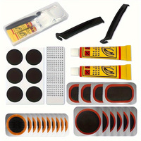 Kit de réparation de pneus de vélo portable multifonction 53 pièces, outils de réparation de pneus crevés pour le cyclisme