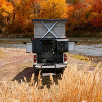 Camper électrique pour camionnette à double extension |   Système de levage et de glissement à une touche pour pick-up F150/RAM/Tacoma Tech Edition en aluminium moderne