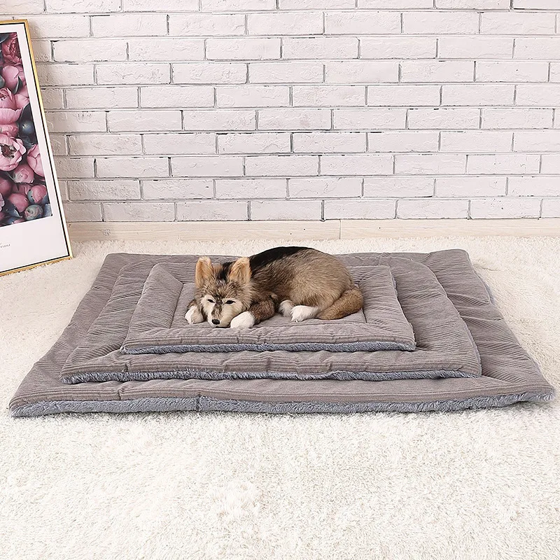 Lits pour animaux de compagnie Tapis de lit doux pour chien en toile de conception la plus récente