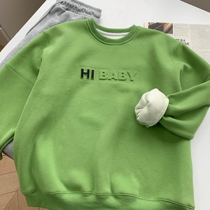 Quần Áo Các Nhà Sản Xuất Nặng Trọng Lượng Áo Len Tùy Chỉnh 3D Nổi Crewneck Áo - Product Image 6