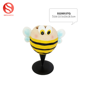 Pintado <span class=keywords><strong>a</strong></span> mano artesaní<span class=keywords><strong>a</strong></span> resina rojo flamenco flor suculenta olla para jardín de casa Decoración - Product Image 5