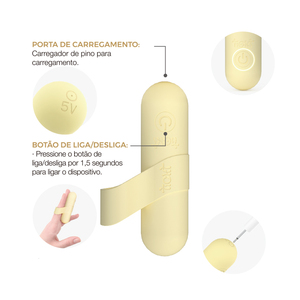 Vibrateur à balle en silicone en gros, masseur personnel OEM en métal, mini vibromasseur discret - Product Image 4