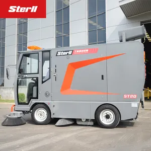 Electric Power Road Floor Cleaning Sweeper Large Street Sweeper Car Full Closed Sweeper Truck