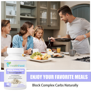 OEM ODM White Kidney Bean Extract Capsules with Common Bean Supports Metabolism Thermogenesis Digestive Health Capsules - Product Image 6