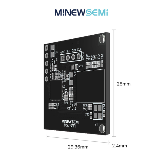 Point Cloud Data MinewSemi MS72SF1 Multi-Target Tracking Human Sensing 60GHz Millimeter Wave Radar Detection Ranging Module