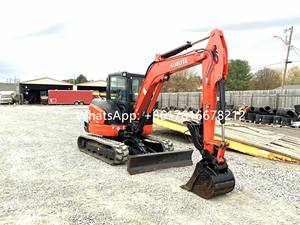 Mini-excavatrice sur chenilles d'occasion Kx057-4 de marque supérieure, 5 tonnes, en bon état, modèle Kx057 à vendre - Product Image 3