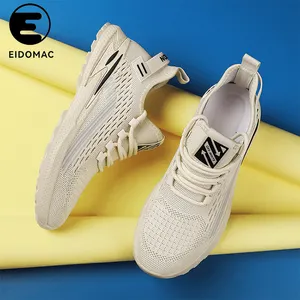 EIDOMAC男士飞行编织轻质步行运动网球鞋原装标志透气鞋