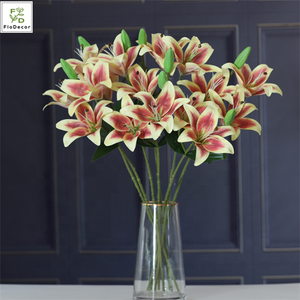 <span class=keywords><strong>Fleur</strong></span> <span class=keywords><strong>de</strong></span> lys artificielle en soie, 1 pièce, <span class=keywords><strong>de</strong></span> haute qualité, touche réelle, impression 3D, décoration <span class=keywords><strong>de</strong></span> fête <span class=keywords><strong>de</strong></span> mariage, vente en gros - Product Image 5