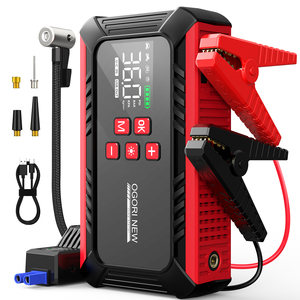 Démarreur de voiture portable haute puissance avec compresseur d'air et lumière LED, fabricant OEM, vente en gros, batterie externe pour <span class=keywords><strong>camping</strong></span>-<span class=keywords><strong>car</strong></span> - Product Image 1