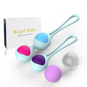 Ylove Set di esercizi per Kegel da donna in Silicone per alimenti palline vaginali con manicotto per allenamento muscolare del pavimento pelvico elettrico - Product Image 1