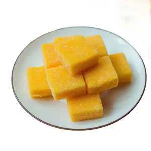 Оптовая продажа, дешевая цена, фруктовый аромат, наполненный кубической формы, манго, мягкие конфеты