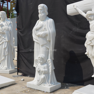 Estatua <span class=keywords><strong>de</strong></span> mármol blanco religioso <span class=keywords><strong>de</strong></span> piedra natural tallada a mano <span class=keywords><strong>de</strong></span> tamaño natural, San Mateo, doce <span class=keywords><strong>apóstoles</strong></span> <span class=keywords><strong>de</strong></span> <span class=keywords><strong>Jesús</strong></span> - Product Image 3