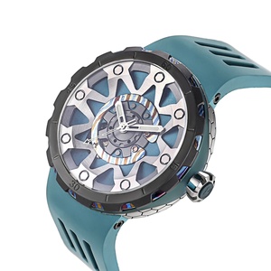 Factory Custom Rubber Strap <strong>Unique</strong> Damascus Titanium Dial Automatic Diver Buckle Mechanical <strong>Watch</strong> for Men - Product Image 2