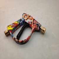 Pistolet à eau haute pression en laiton avec connecteur rapide 1/4\" filetage métrique M22, peinture colorée, lavage de voiture 2175 PSI