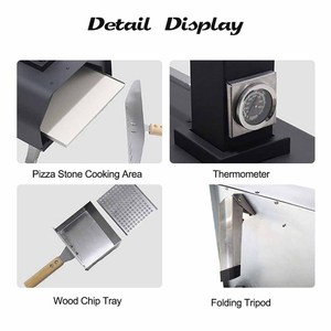 <span class=keywords><strong>Four</strong></span> <span class=keywords><strong>à</strong></span> pizza au <span class=keywords><strong>bois</strong></span> rotatif manuel multi-combustibles XEOLEO 11 12 13 pouces, portable, en acier inoxydable, avec cheminée, <span class=keywords><strong>four</strong></span> <span class=keywords><strong>à</strong></span> pizza <span class=keywords><strong>à</strong></span> granulés de <span class=keywords><strong>bois</strong></span> - Product Image 6