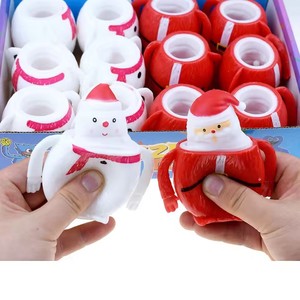 Nuevo Vaso Creativo de Santa Claus para Niños, Juguete para Exteriores con Música al Apretar, Vaso de Muñeco de Nieve para Descomprimir, Divertidos Regalos de Broma para Niños - Product Image 1
