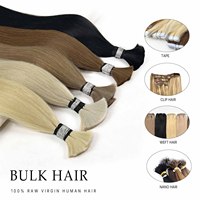 Fournisseur de cheveux humains en vrac, double trame, alignés, de qualité supérieure, origine russe # 60 # Fournisseur de cheveux vierges Remy blonds en gros 613