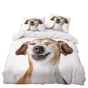 Bán Buôn 3D In Động Vật Dễ Thương Duvet Bộ Bìa Con Chó Và Mèo Bộ Đồ Giường Cho Nhà Thoải Mái Tấm Ga Giường - Product Image 2