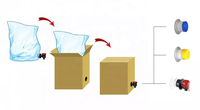 1L/3L/5L/10L/20L/220L emballage bec verseur sac dans boîte bavoir Kit avec Valve café vin Cola
