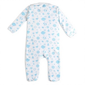 Mameluco de bebé de punto de algodón suave transpirable ropa de dormir para niños pequeños cómodo al por mayor OEM - Product Image 1