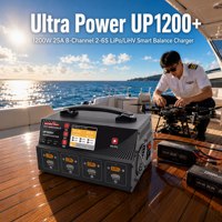 Chargeur-Déchargeur Ultra Power UP1200+ 1200W AC 8 Canaux 25A par Canal 6-14S CAN Bus pour Drone Agricole UAV
