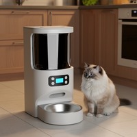 Meilleures ventes - Contenant alimentaire pour animaux de compagnie alimenté par batterie, distributeur de nourriture pour chat écologique, sûr pour une utilisation quotidienne en intérieur