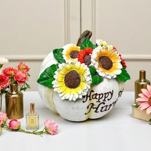 Nuevos Adornos de Resina para el Festival de la Cosecha, Decoración de Girasol y Calabaza, Conjunto de Arreglos para Hogar, Jardín y Exteriores - Product Image 4