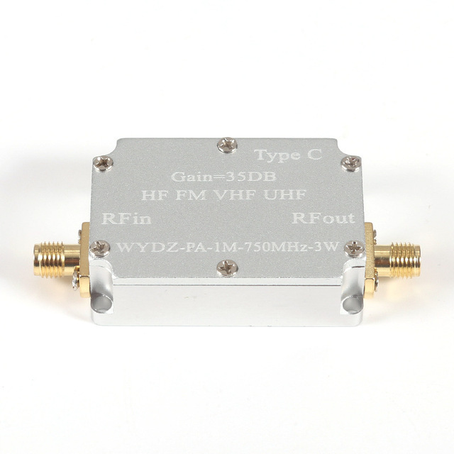 1M-750M 3W HF FM VHF UHF Broadband RF Shortwave Power Signal Amplifier 1M-750M 3W HF FM VHF UHF FM Transmitter