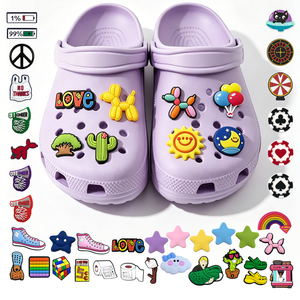 Adornos de PVC para Zapatos <span class=keywords><strong>con</strong></span> Diseño de Maquillaje y Belleza Femenina: Lápiz Labial, Perfume, Tacón Alto, Lazo, Rosa, Decoraciones para Zapatos de Verano, para Sandalias y <span class=keywords><strong>Zuecos</strong></span> - Product Image 4