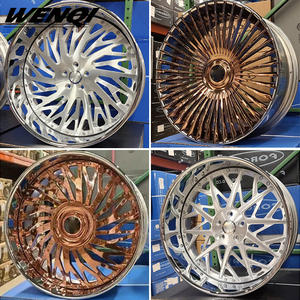 Velg Wenqi 2026 Concave Chrome <span class=keywords><strong>2</strong></span>/<span class=keywords><strong>3</strong></span> Piece 22 24 26 28 Inch Floating Cap Forged Alloy Wheels 5 Lug 5x120 5x114.<span class=keywords><strong>3</strong></span> Chrome Rims Forgiat - Product Image 3