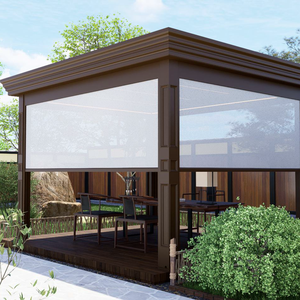 Gazebo Cuadrado Inteligente Eléctrico <span class=keywords><strong>de</strong></span> Aleación <span class=keywords><strong>de</strong></span> Aluminio <span class=keywords><strong>con</strong></span> Techo <span class=keywords><strong>de</strong></span> Láminas Ajustables y Puertas Corredizas <span class=keywords><strong>de</strong></span> Vidrio para Uso en Fiestas al Aire Libre en Todo Tipo <span class=keywords><strong>de</strong></span> Clima - Product Image 1
