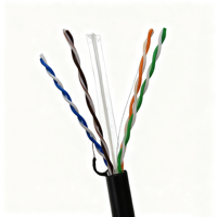 Cable Ethernet DENIXI 305M 1000 pies CAT6 CAT6A 23AWG 24AWG CCA / Conductor de Cobre Puro UTP FTP SFTP