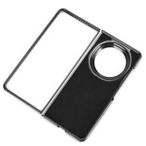 Luxe pour motif feuille cuir demi-bord étui antichoc poignée de téléphone pour Honor Magic V5 5G 7.95 "téléphone pliant - Product Image 4