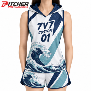 Maillot de flag football personnalisé pour femme, séchage rapide, tenue d'équipe pour acheteurs américains, faible MOQ - Product Image 5