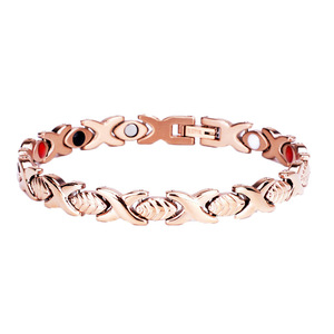Drenaje Linfático, Aleación de Cobre Magnético, Oro Rosa, para Niños, Promueve la Circulación Sanguínea, Terapia Magnética, Diseño Geométrico, Idea de Regalo - Product Image 5
