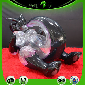 ของเล่นมังกรดำใสพองลม Hongyi ของเล่นการ์ตูนมังกร <span class=keywords><strong>Goodra</strong></span> ใสพองลม สำหรับความสนุก - Product Image 6