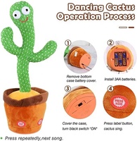 2023 nouveau OEM 32CM enregistrement électrique danse Talkin drôle danse parlant Cactus jouet USB