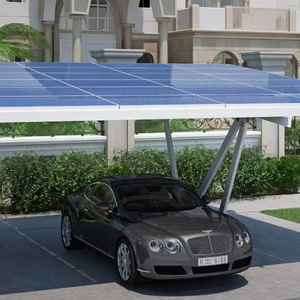 Système de montage de carport solaire en aluminium imperméable pour 2 voitures, structure de stationnement photovoltaïque pour usage commercial et résidentiel - Product Image 5