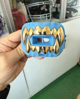 Nouveau protège-dents en silicone 3D chromé or pour le football américain, protection des lèvres pour les sports de football