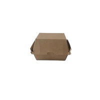 Hamburger jetable de qualité alimentaire à emporter emballage personnalisé boîte de Burger à clapet en papier kraft
