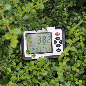 เครื่องตรวจสอบคุณภาพอากาศภายในอาคาร CO2 อุณหภูมิ RH เครื่องบันทึกข้อมูล เซ็นเซอร์อินฟราเรด ความละเอียด 0.1 3.3V MY-HT - Product Image 1