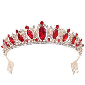<span class=keywords><strong>2022</strong></span> europeo Noble lujo Bling brillante de alta calidad de cristal de diamantes de imitación Tiaras y coronas boda - Product Image 5